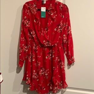 NWT H&M Red Dress Size 14